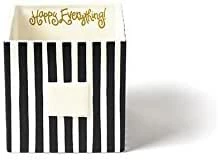 Coton Colors Black Stripe Medium Mini Nesting Cube