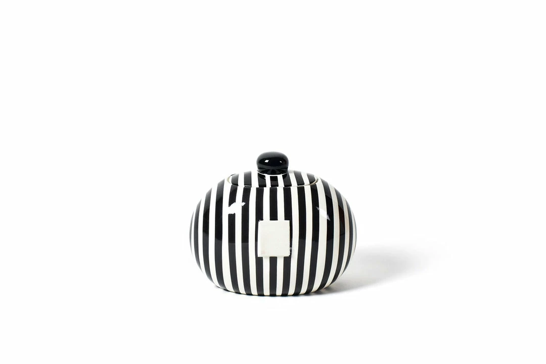 Best Pirce π Coton Colors Black Stripe Mini Cookie Jar Happy Everything By Coton Colors π 1 Coton Colors Black Stripe Mini Cookie Jar Happy Everything By Coton Colors
