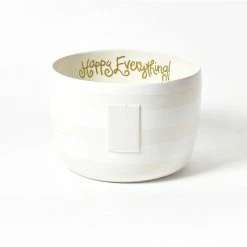 Coton Colors White Stripe Happy Everything Big Bowl
