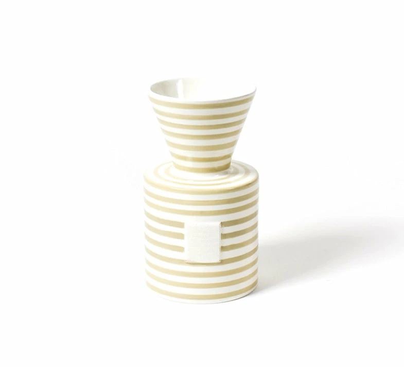 Cheapest ✨ Coton Colors Happy Everything By Coton Colors Neutral Stripe Happy Everything Mini Vase ⭐ 1 Coton Colors Happy Everything By Coton Colors Neutral Stripe Happy Everything Mini Vase