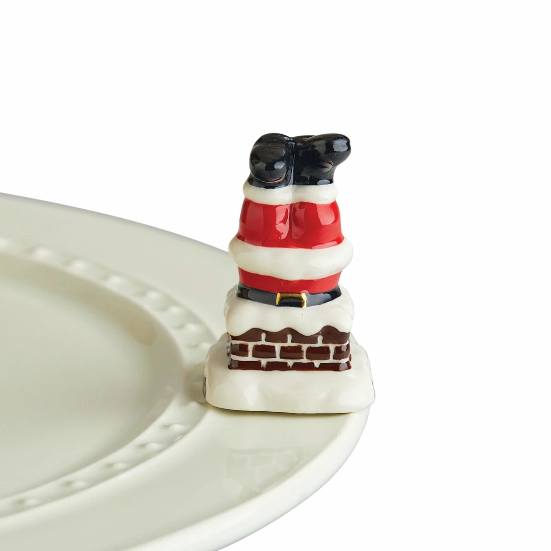 Cheapest 𧨠Nora Fleming Mini Santa Legs In Chimney A256 β 1 Nora Fleming Mini Santa Legs In Chimney A256
